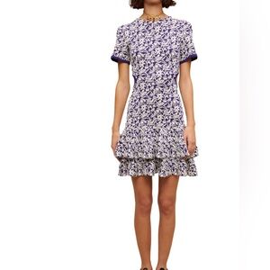 Make Elegant blue/white Floral Dress size 38 (medium) NWT